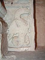 Lyon, Abbaye d'Ainay, Choeur, Sculpture, Dragon (2)
